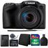 Canon PowerShot SX430 IS 20MP Digital Camera Black with Accessory Kit