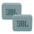 2x JBL Go 2 Wireless Waterproof Speaker Cyan