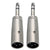 2x Pig Hog Solutions XLR(M) to TRS(M) Adapter