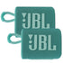 2x JBL Go 3 Portable Bluetooth Speaker (Teal)