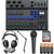 Zoom LiveTrak L-8 Portable Podcast 8-Track Digital Mixer + Microphone Accessory Kit