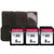 3x Transcend 8GB TS8GSDC300S SDHC Memory Card with Memory Card Holder