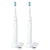 2x Philips Sonicare 3100 Rechargeable Electric Toothbrush, White HX3681/07