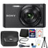 Sony DSC-W830 20.1MP Digital Camera (Black) with 16GB Accessory Kit