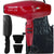 BaByliss Pro Nano Titanium Hair Dryer 2000 Watt (Red) #BRRAP1 with Comb and Barber Apron