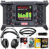 Zoom F6 6-Input / 14-Track Multi-Track Field Recorder + Boya BY-HP2 Headphones Accessory Kit