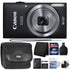 Canon IXUS 185 / ELPH 180 20.0MP Digital Camera 8x Optical Zoom Black with 16GB Accessory Kit