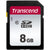 3x Transcend 8GB TS8GSDC300S SDHC Memory Card with Memory Card Holder