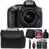 Nikon D5300 24.2MP Digital SLR Camera with 18-55mm Lens and Top Accessory Kit