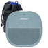 Bose Soundlink Micro Bluetooth Speaker (Stone Blue) with Soft Pouch Bag