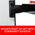 3M DH240MB Swing Arm Copyholder, Adhesive Monitor Mount, Plastic, 30 Sheet Capacity, Black