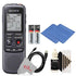 Sony Digital Voice Recorder ICD-PX Series, Built-in Mic, USB, 4GB Memory, Noise Cut for Noise-Free Recording + Cleaning Kit