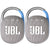 2x JBL Clip 4 Eco Ultra-Portable Waterproof Bluetooth Speaker (Cloud White)