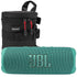 JBL FLIP 6 Wireless Portable Waterproof Speaker - Teal with 8" Padded Case