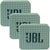 3x JBL GO 2 Portable Wireless Waterproof Speaker (Seafoam Mint)