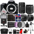 Canon EOS 250D Rebel SL3 24.1MP DSLR Camera + 18-55mm & 75-300mm Lens 32GB Kit