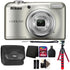 Nikon COOLPIX A10 16.1MP Digital Camera Silver with Accessory Bundle